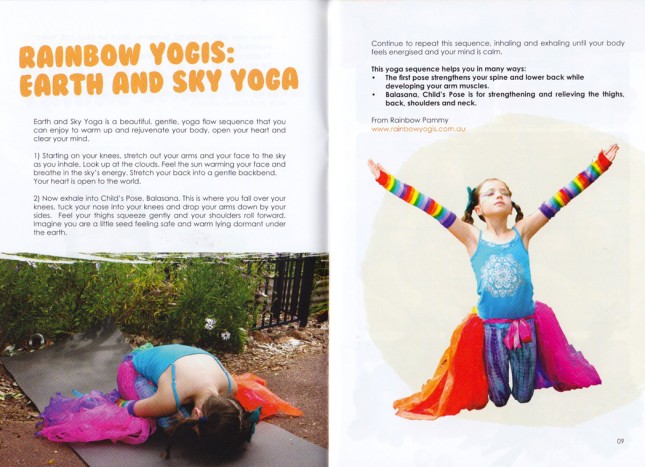 Eco Faeries Magazine #3 - Rainbow Yogis - Earth and Sky Yoga